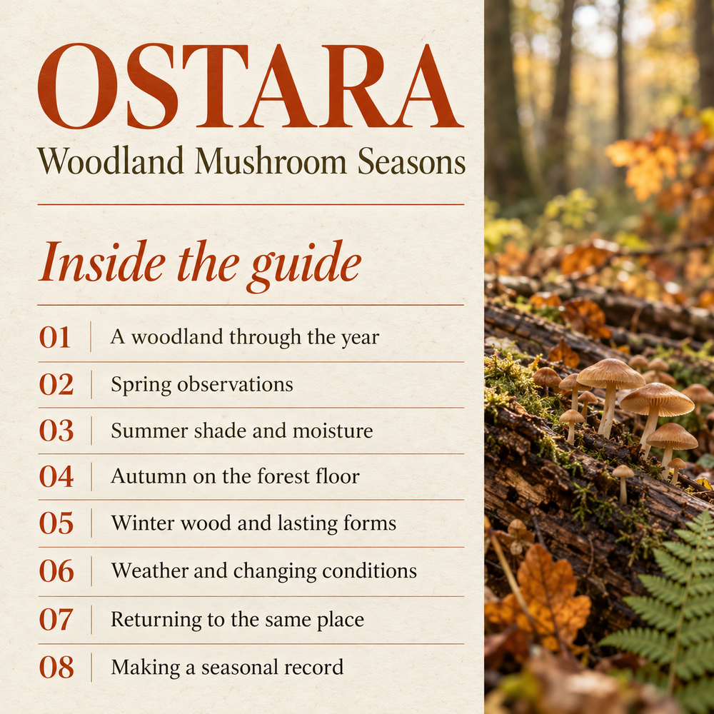 Woodland Mushroom Seasons &mdash; chapter list.